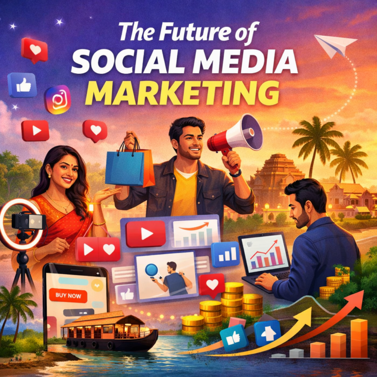 The Future of Social Media Marketing for Kerala Brands with video content, influencers, and digital growth strategy