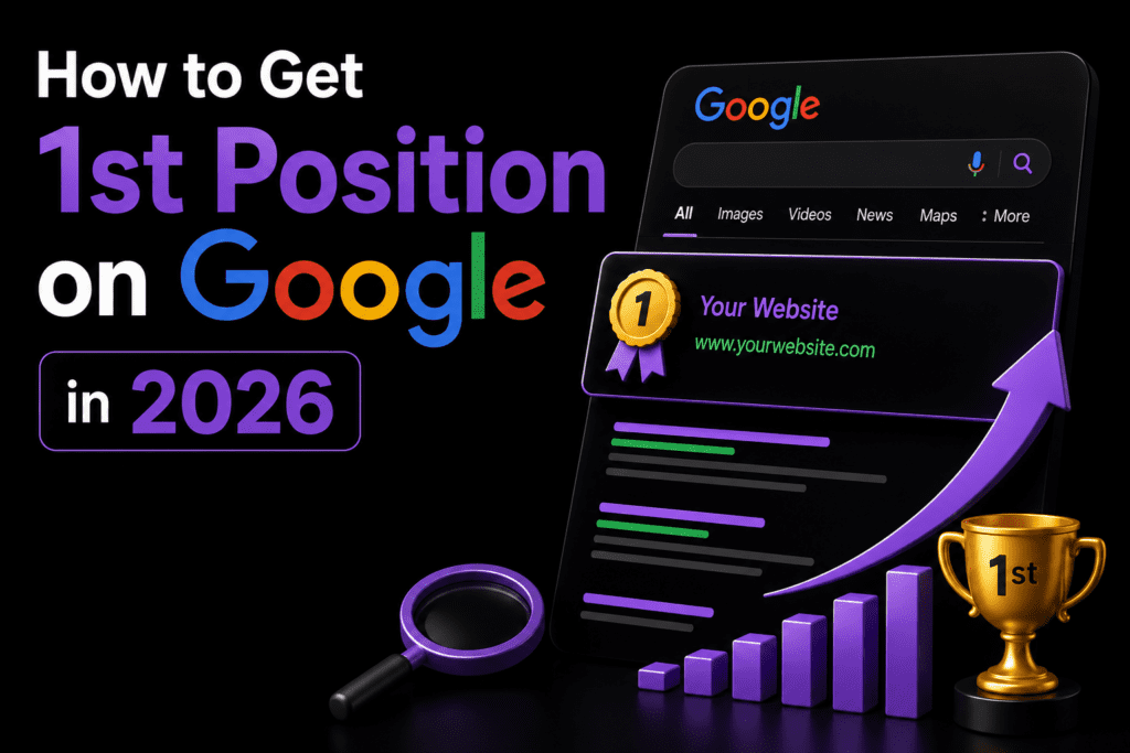 how to get 1st position on google 2026