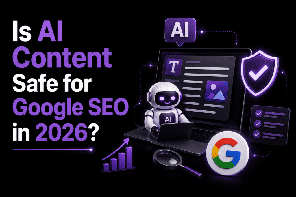 is ai content safe for google seo 2026