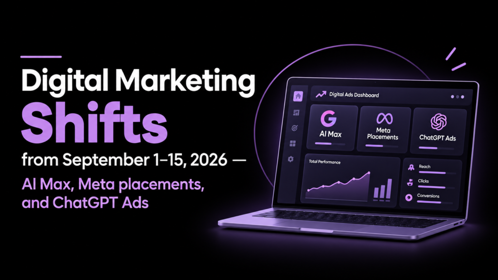 digital marketing shifts september 2026 ai max meta chatgpt ads